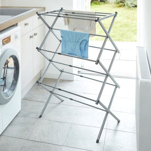 Symple Stuff Extendable Compact Airer Folding Drying Rack Wayfair.co.uk